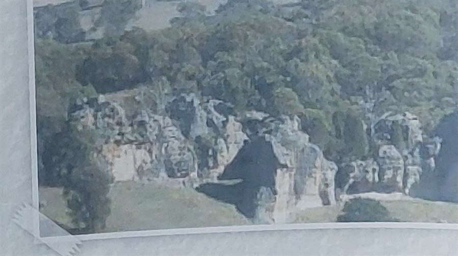 The rock formations along the Cliff Top Walk