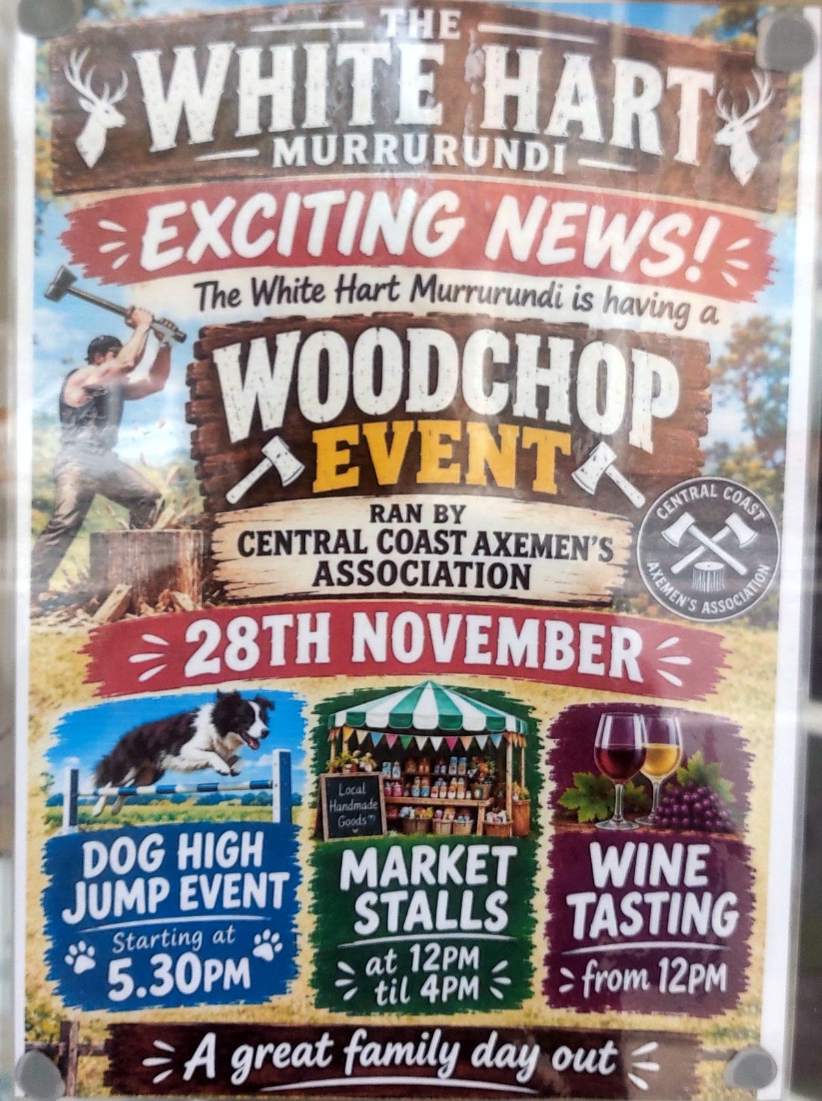Woodchop Event at The White Hart